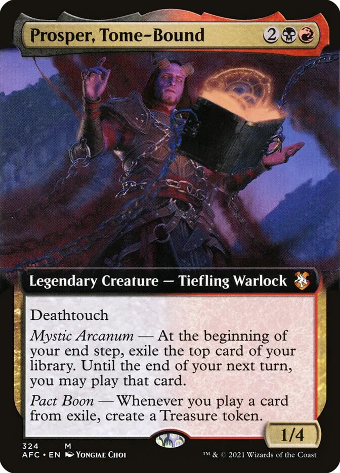 2021 Forgotten Realms Commander Prosper, Tome-Bound #324 mythic card image