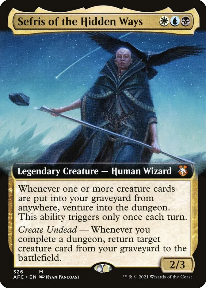 2021 Forgotten Realms Commander Sefris of the Hidden Ways #326 mythic card image