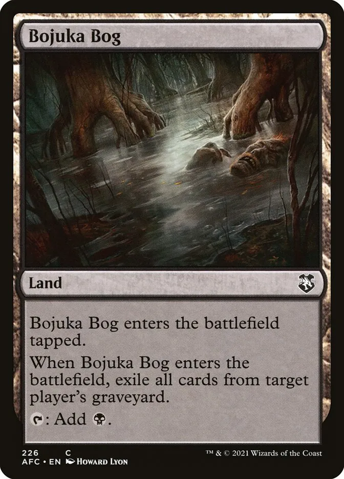 2021 Forgotten Realms Commander Bojuka Bog #226 common card image