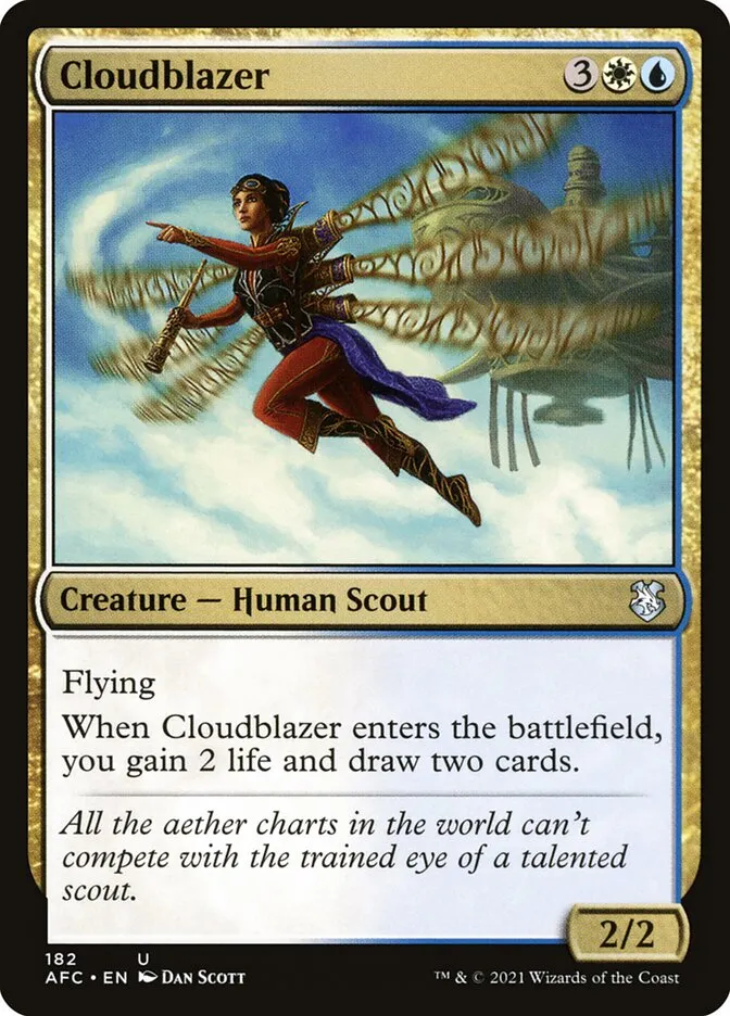 2021 Forgotten Realms Commander Cloudblazer uncommon #182 uncommon card image