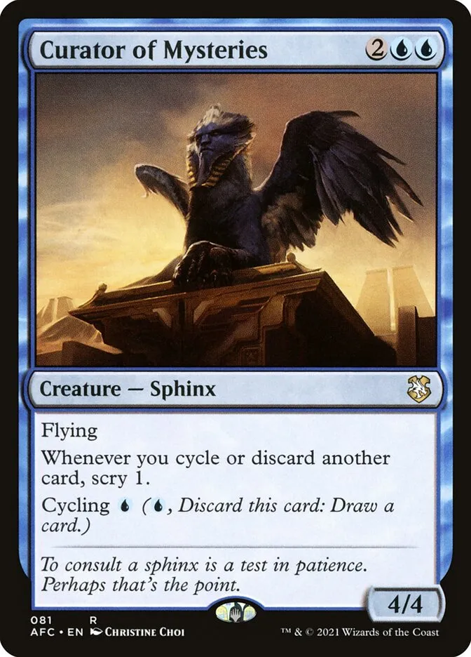 2021 Forgotten Realms Commander Curator of Mysteries #81 rare card image
