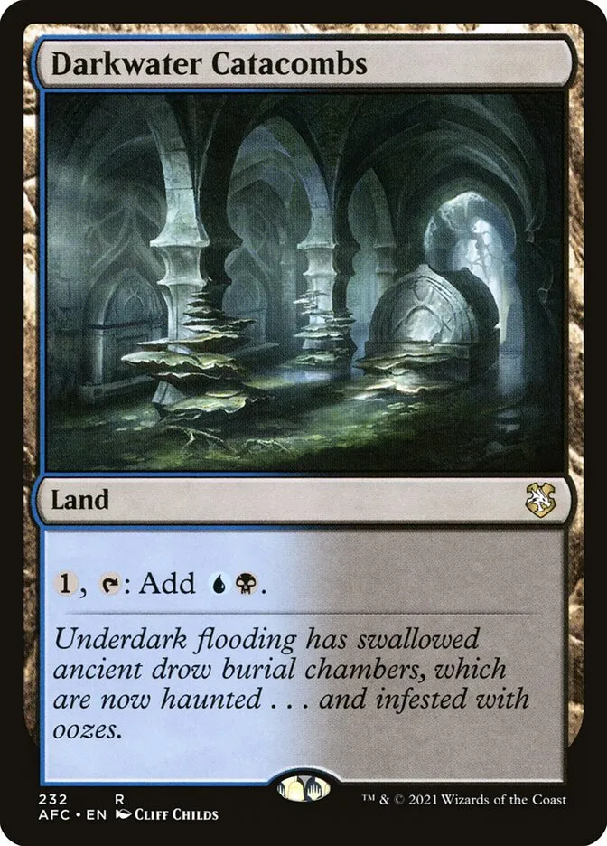 2021 Forgotten Realms Commander Darkwater Catacombs #232 rare card image
