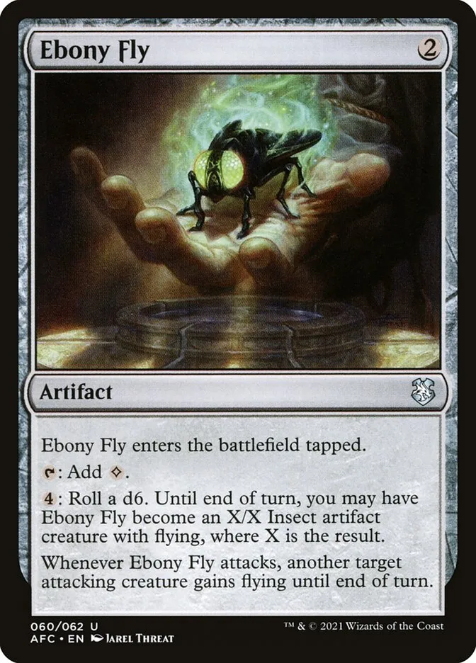2021 Forgotten Realms Commander Ebony Fly uncommon #60 uncommon card image