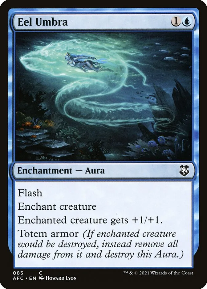 2021 Forgotten Realms Commander Eel Umbra common #83 common card image