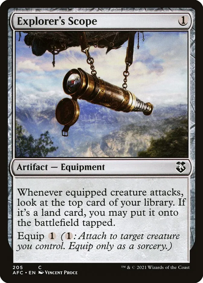 2021 Forgotten Realms Commander Explorer's Scope common #205 common card image