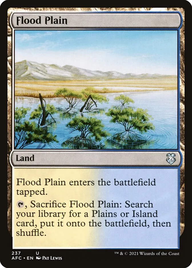 2021 Forgotten Realms Commander Flood Plain uncommon #237 uncommon card image