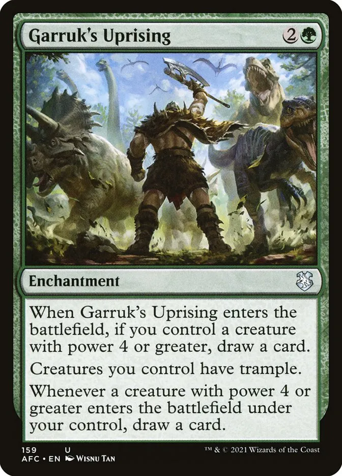 2021 Forgotten Realms Commander Garruk's Uprising #159 uncommon card image