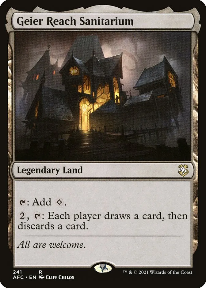 2021 Forgotten Realms Commander Geier Reach Sanitarium #241 rare card image