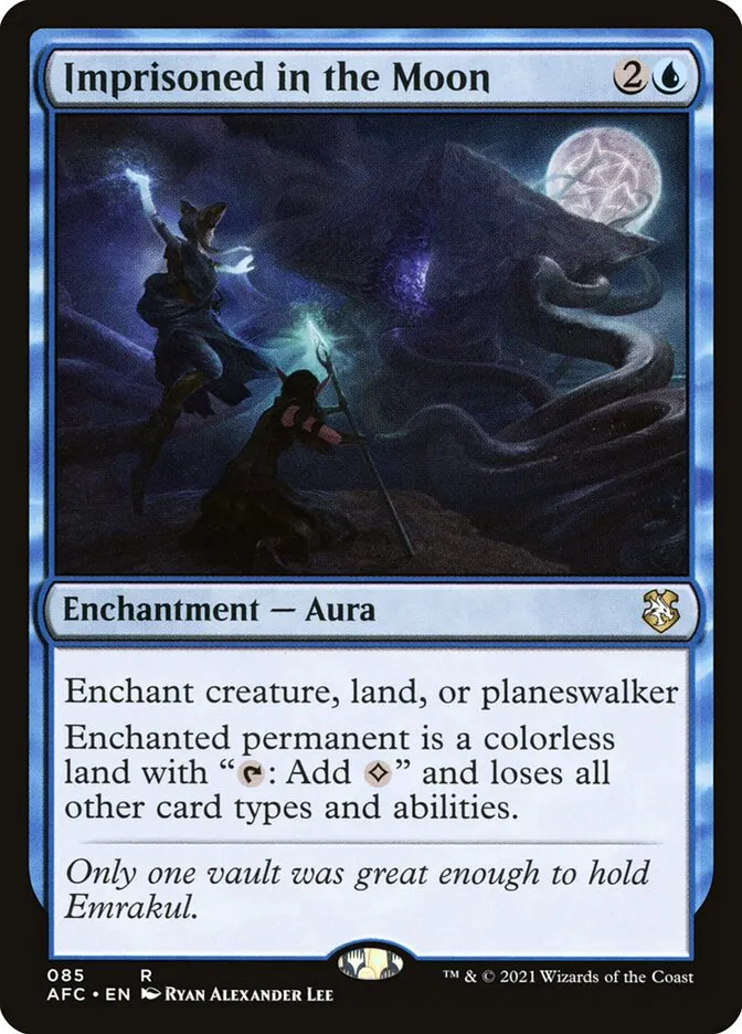 2021 Forgotten Realms Commander Imprisoned in the Moon #85 rare card image