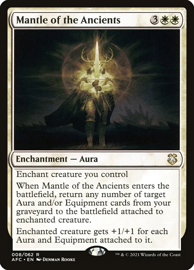 2021 Forgotten Realms Commander Mantle of the Ancients #8 rare card image
