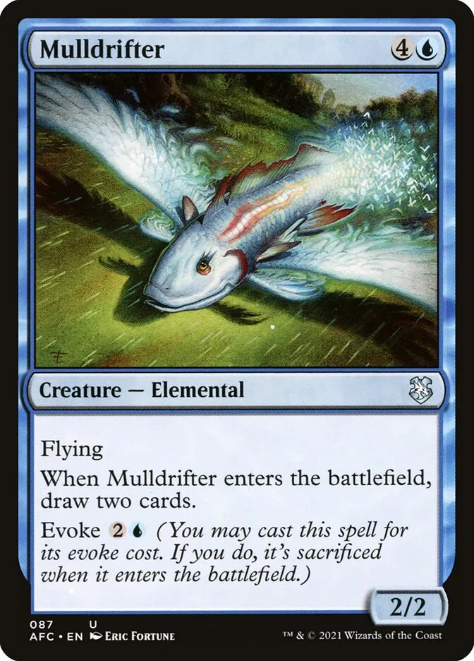 2021 Forgotten Realms Commander Mulldrifter uncommon #87 uncommon card image