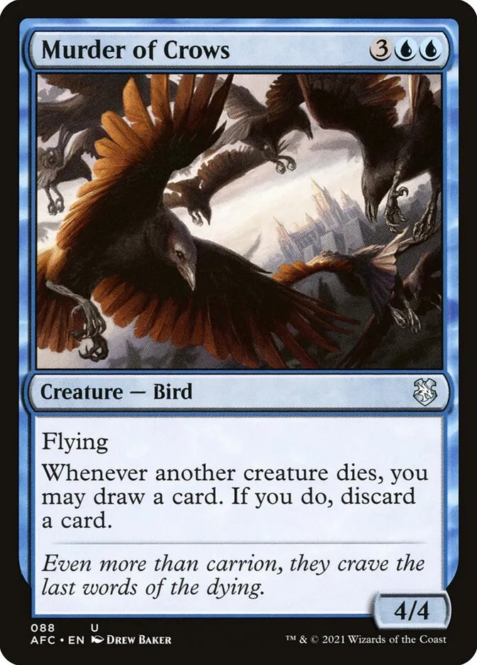 2021 Forgotten Realms Commander Murder of Crows #88 uncommon card image
