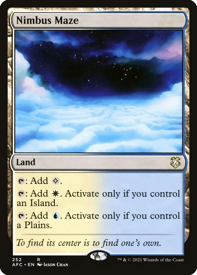 2021 Forgotten Realms Commander Nimbus Maze #252 rare card image