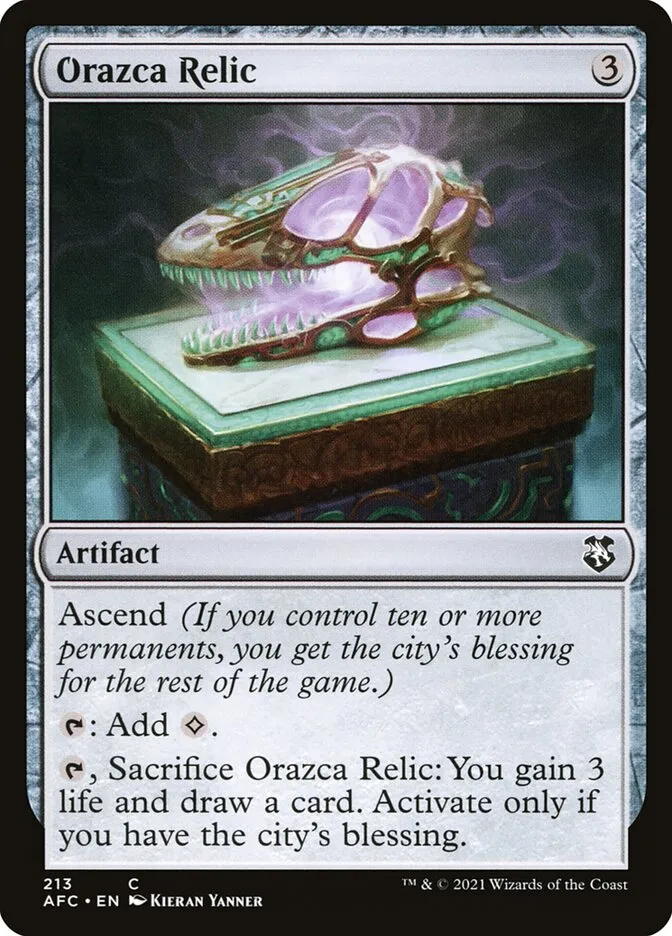 2021 Forgotten Realms Commander Orazca Relic common #213 common card image