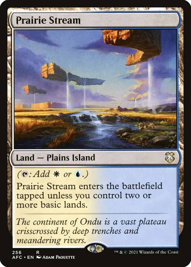 2021 Forgotten Realms Commander Prairie Stream #256 rare card image