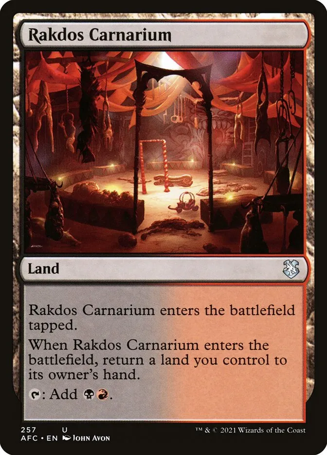 2021 Forgotten Realms Commander Rakdos Carnarium #257 uncommon card image