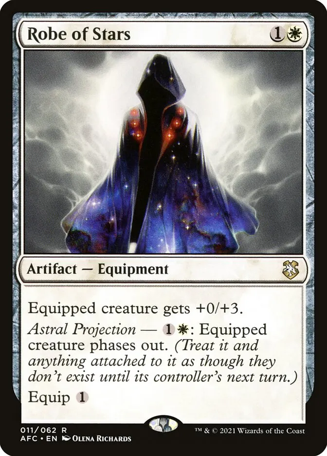 2021 Forgotten Realms Commander Robe of Stars #11 rare card image