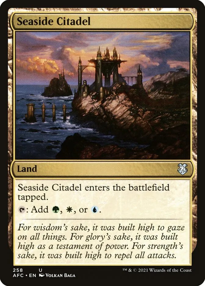 2021 Forgotten Realms Commander Seaside Citadel #258 uncommon card image