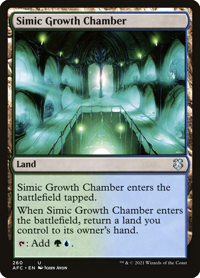 2021 Forgotten Realms Commander Simic Growth Chamber #260 uncommon card image
