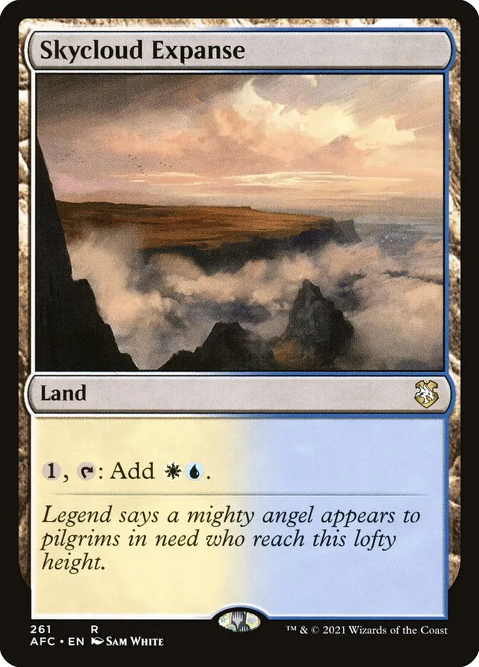 2021 Forgotten Realms Commander Skycloud Expanse rare #261 rare card image