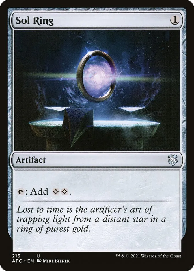 2021 Forgotten Realms Commander Sol Ring uncommon #215 uncommon card image