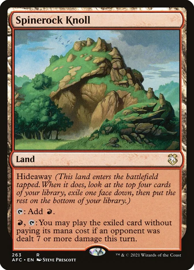 2021 Forgotten Realms Commander Spinerock Knoll #263 rare card image