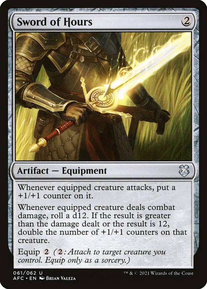 2021 Forgotten Realms Commander Sword of Hours #61 uncommon card image