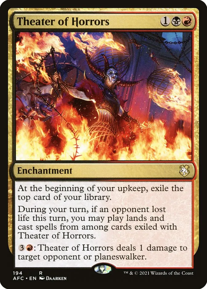 2021 Forgotten Realms Commander Theater of Horrors #194 rare card image