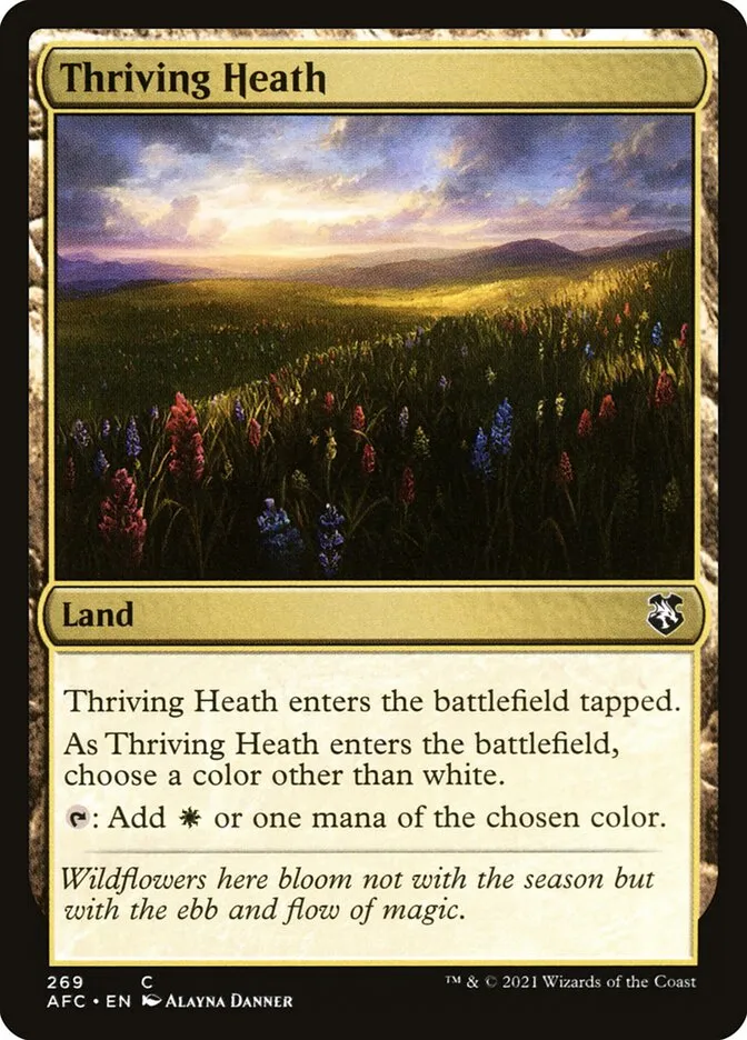 2021 Forgotten Realms Commander Thriving Heath #269 common card image