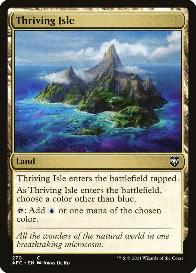 2021 Forgotten Realms Commander Thriving Isle common #270 common card image