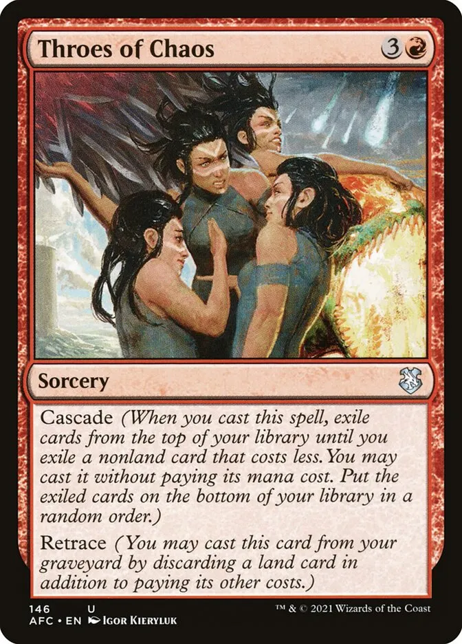 2021 Forgotten Realms Commander Throes of Chaos #146 uncommon card image