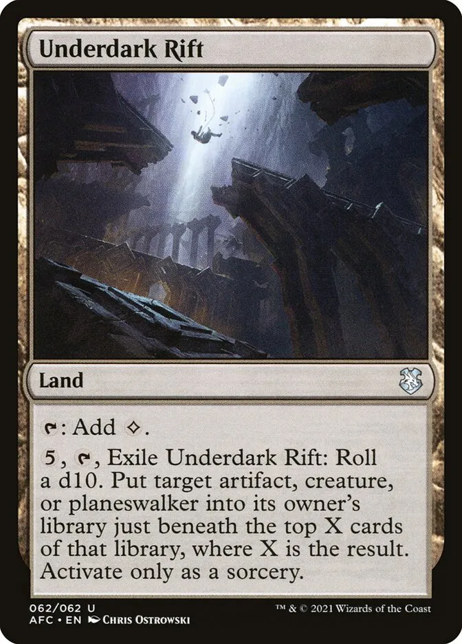 2021 Forgotten Realms Commander Underdark Rift uncommon #62 uncommon card image