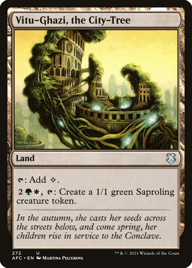 2021 Forgotten Realms Commander Vitu-Ghazi, the City-Tree #272 uncommon card image