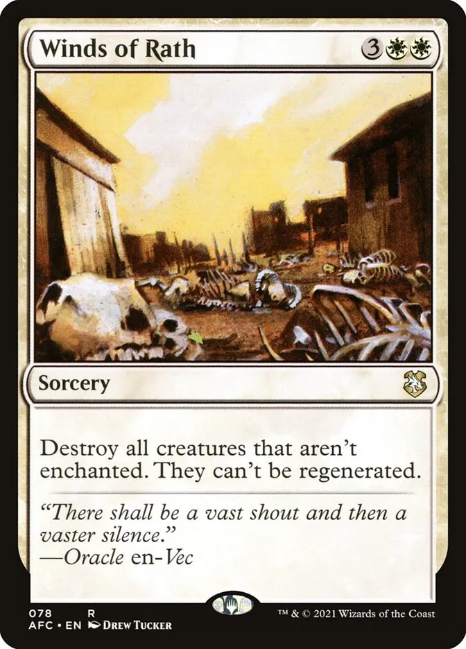 2021 Forgotten Realms Commander Winds of Rath #78 rare card image