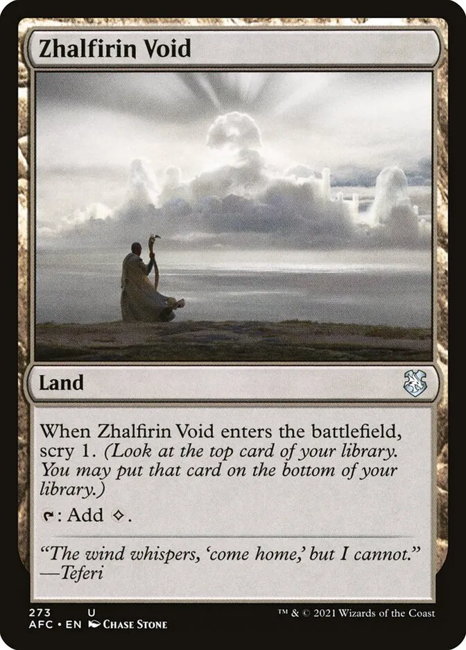 2021 Forgotten Realms Commander Zhalfirin Void uncommon #273 uncommon card image