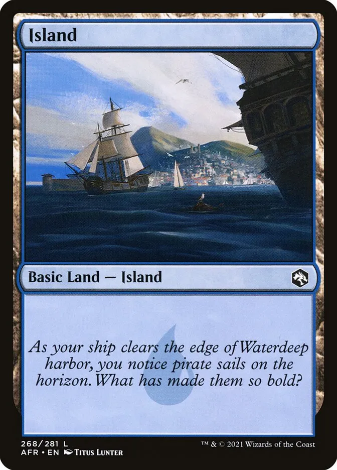 2021 Adventures in the Forgotten Realms Island common #268 common card image