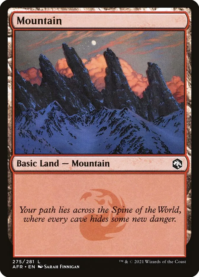 2021 Adventures in the Forgotten Realms Mountain #275 common card image