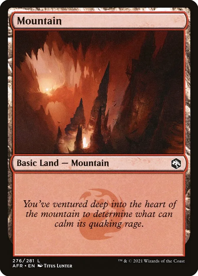 2021 Adventures in the Forgotten Realms Mountain #276 common card image
