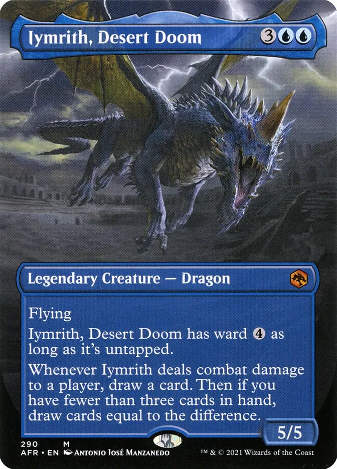 2021 Adventures in the Forgotten Realms Iymrith, Desert Doom #290 mythic card image