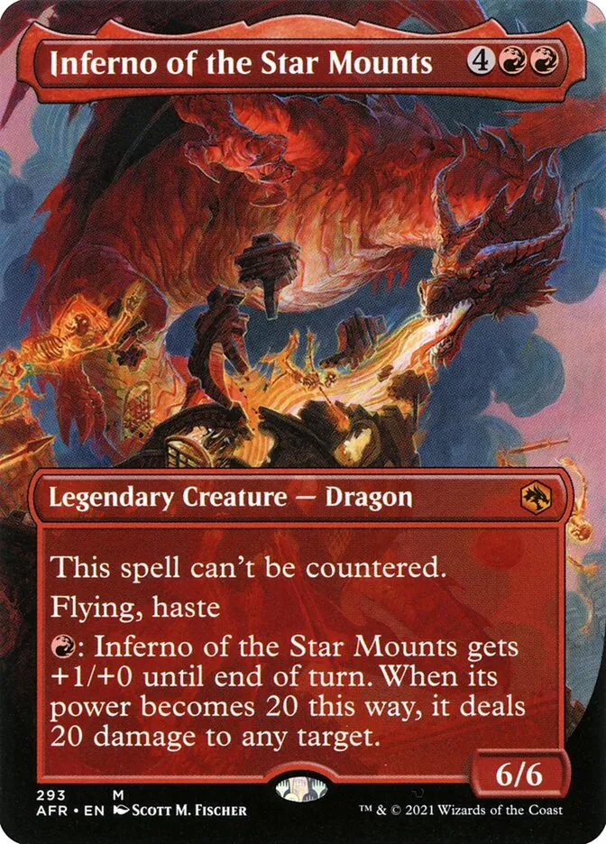 2021 Adventures in the Forgotten Realms Inferno of the Star Mounts #293 mythic card image