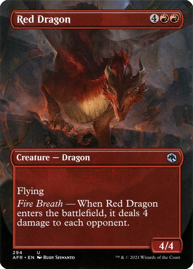 2021 Adventures in the Forgotten Realms Red Dragon #294 uncommon card image