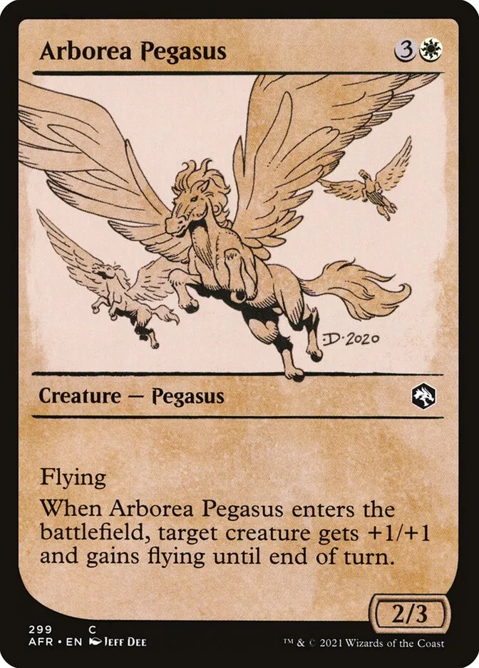 2021 Adventures in the Forgotten Realms Arborea Pegasus #299 common card image