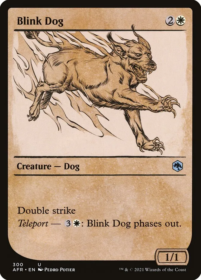 2021 Adventures in the Forgotten Realms Blink Dog #300 uncommon card image