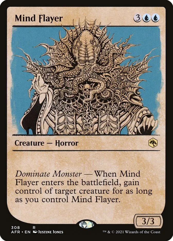 2021 Adventures in the Forgotten Realms Mind Flayer #308 rare card image