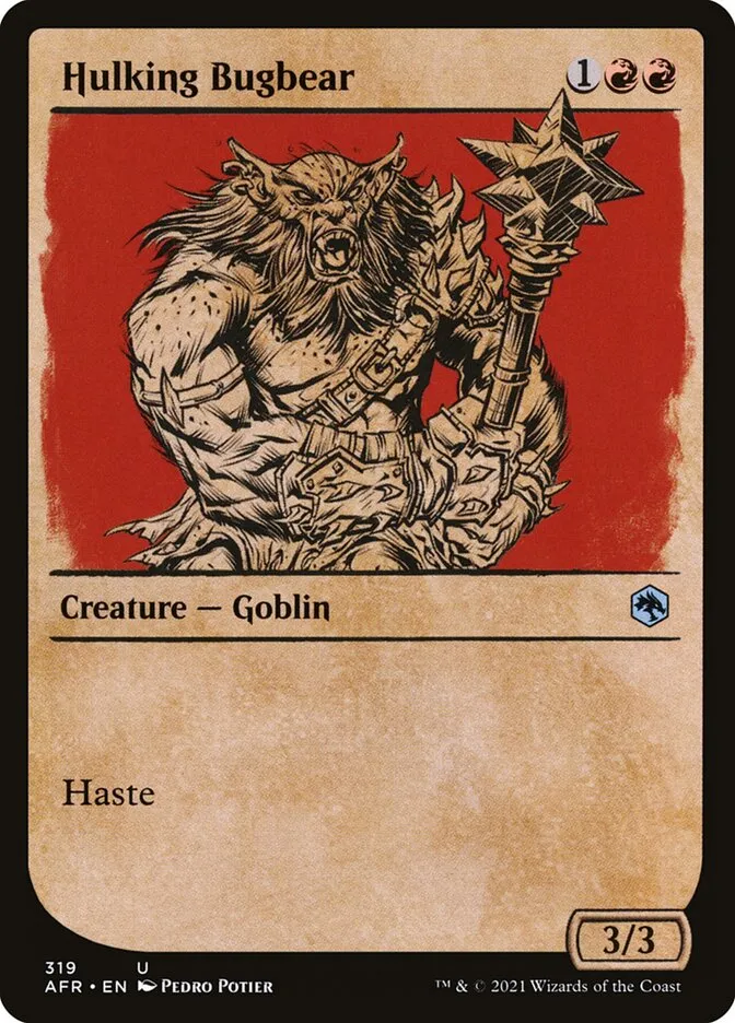 2021 Adventures in the Forgotten Realms Hulking Bugbear #319 uncommon card image
