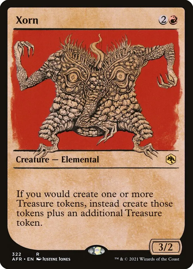 2021 Adventures in the Forgotten Realms Xorn #322 rare card image
