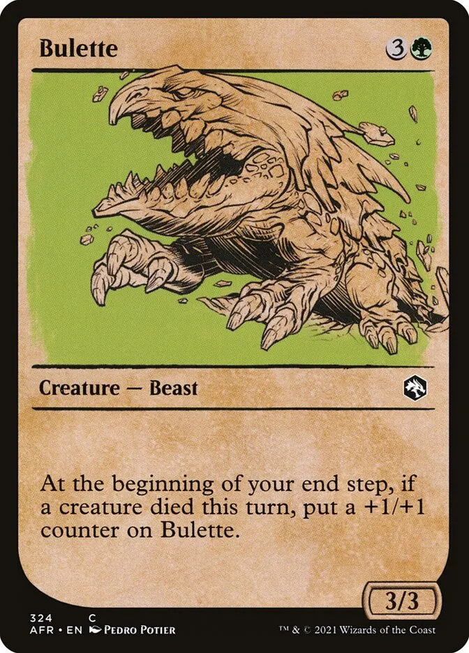 2021 Adventures in the Forgotten Realms Bulette #324 common card image