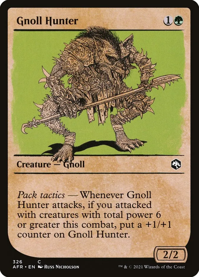 2021 Adventures in the Forgotten Realms Gnoll Hunter #326 common card image