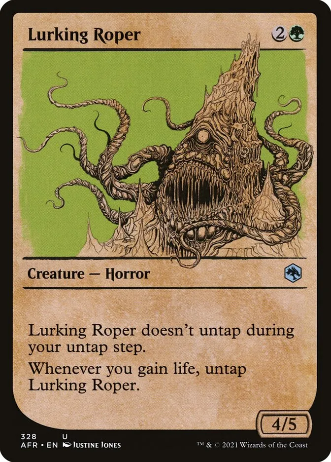 2021 Adventures in the Forgotten Realms Lurking Roper #328 uncommon card image