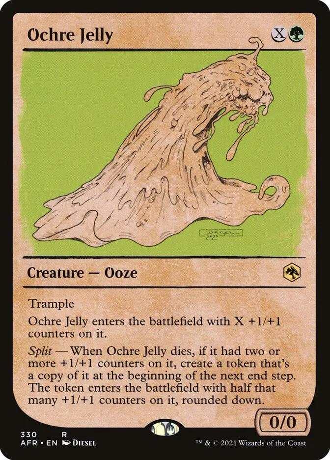2021 Adventures in the Forgotten Realms Ochre Jelly #330 rare card image